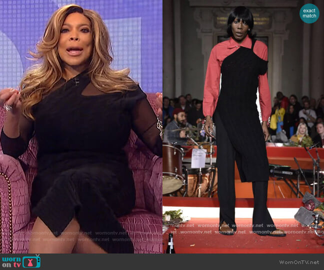 Telfar 2020 Fall Collection worn by Wendy Williams on The Wendy Williams Show