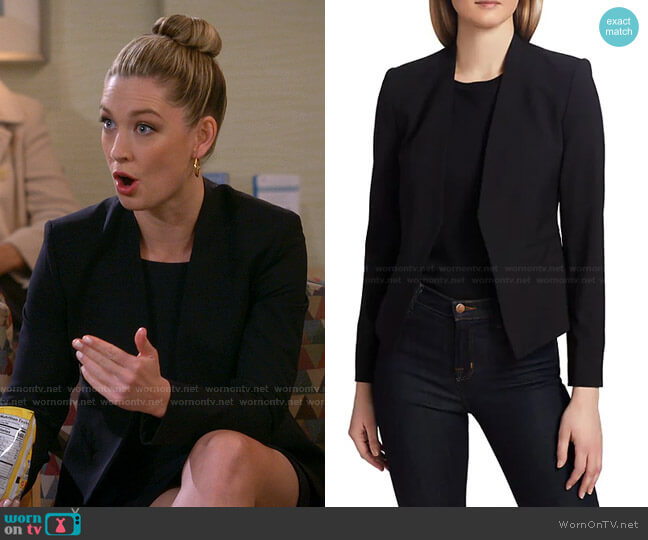 Theory Lanai Collarless Blazer worn by Samantha (Briga Heelan) on B Positive