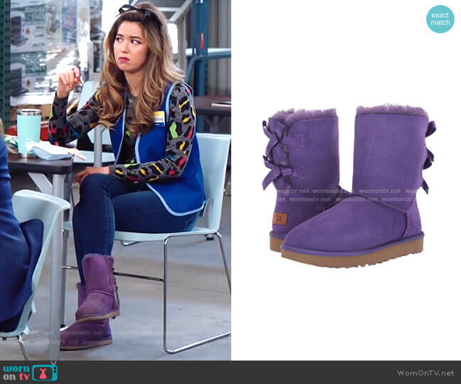 Ugg Kids Bailey Bow II Boot worn by Cheyenne (Nichole Bloom) on Superstore