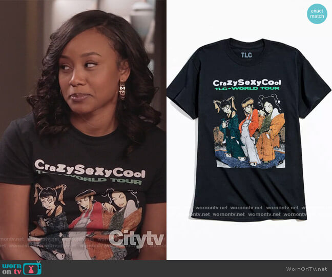 Urban Outfitters TLC Crazy Sexy Cool Tee worn by Olivia Lockhart (Katlyn Nichol) on Black-ish