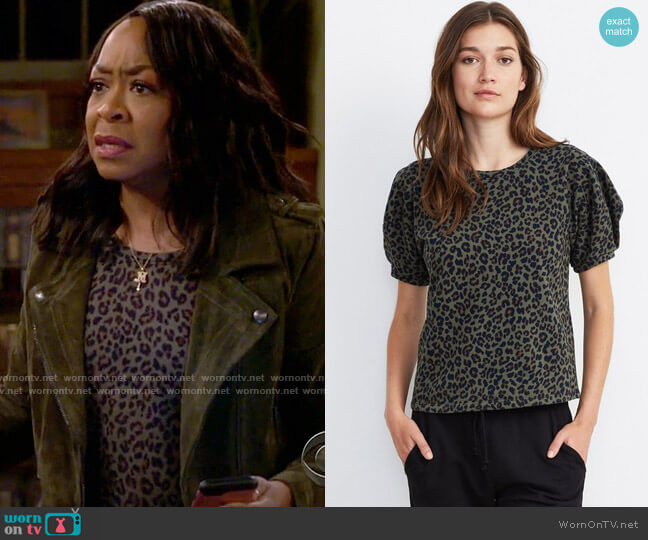 Velvet by Graham & Spencer Dahlia Top worn by Tina Butler (Tichina Arnold) on The Neighborhood