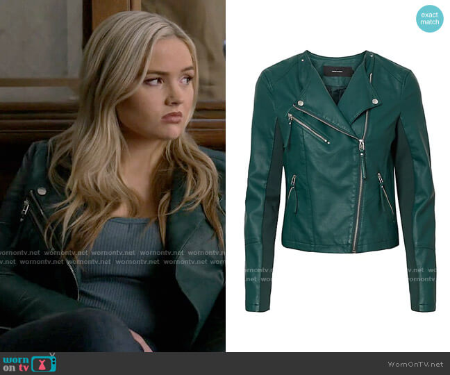 Vero Moda Ria Fav Short Moto Jacket worn by Danielle Sullivan (Natalie Alyn Lind) on Big Sky