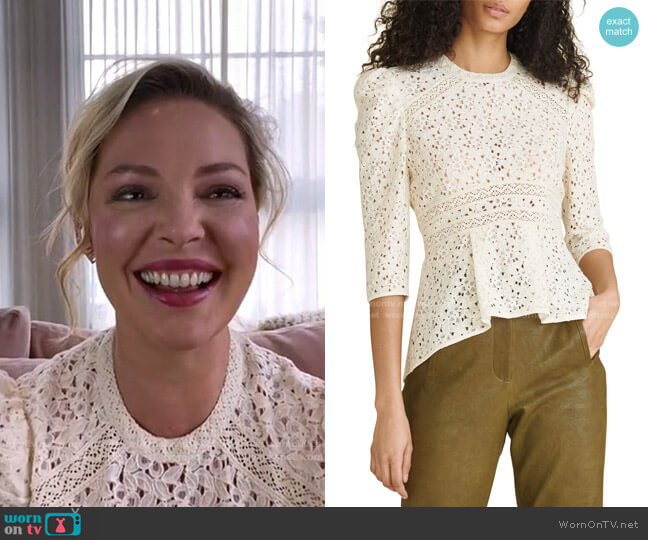 Veronica Beard Mayme Lace Top