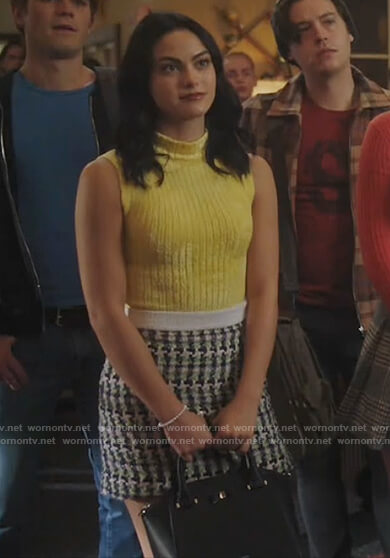 Veronica’s tweed mini skirt on Riverdale