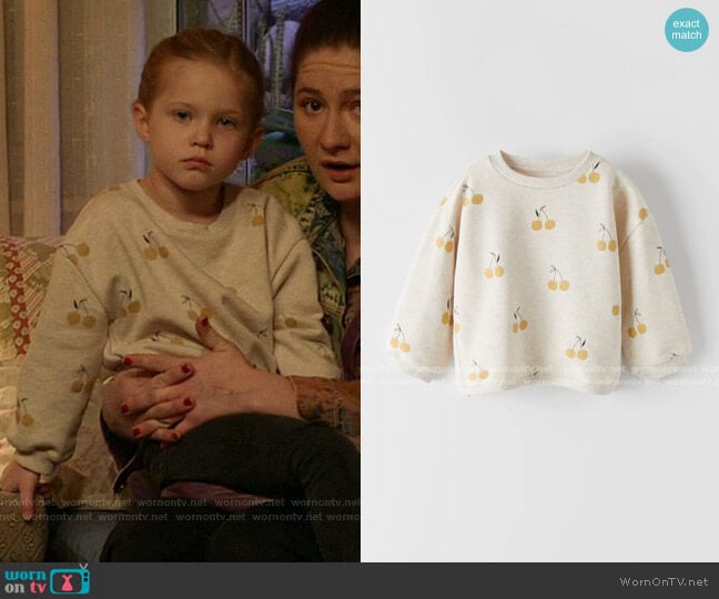 Zara Cherry Sweatshirt