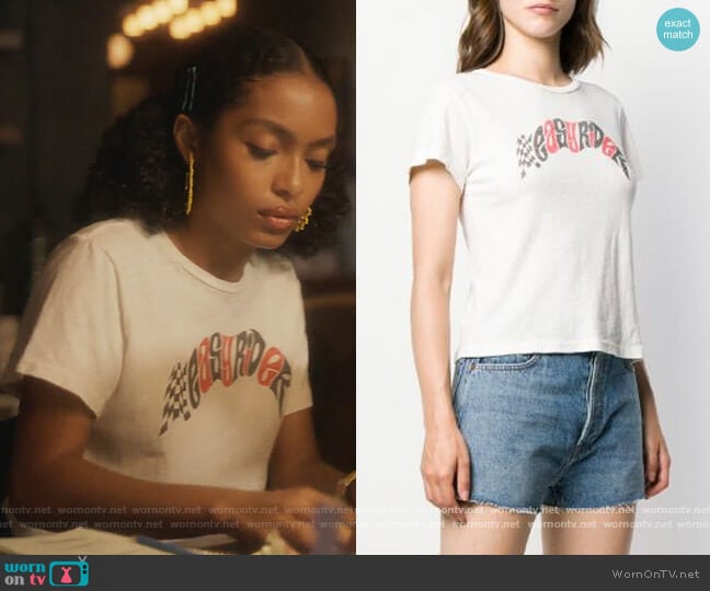 re/done Easyrider Printed T-shirt worn by Zoey Johnson (Yara Shahidi) on Grown-ish