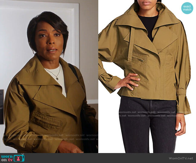 3.1 Phillip Lim Detachable Collar Safari Jacket worn by Athena Grant (Angela Bassett) on 9-1-1