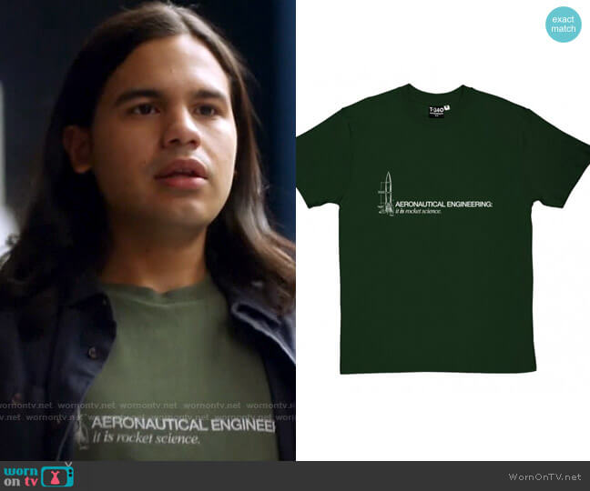 RedMolotov Aeronautical Engineering It Is Rocket Science T-Shirt worn by Cisco Ramon (Carlos Valdes) on The Flash