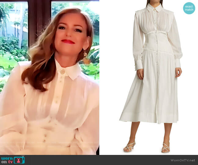 Aje Utopia Long-Sleeve Midi Dress
