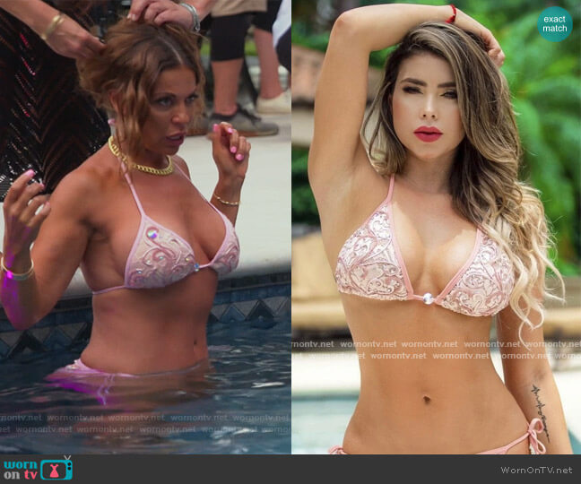 Adriana Bikinin Baccio Couture Adriana Lace Bikini worn by Dolores Catania on The Real Housewives of New Jersey