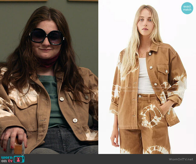 BDG Tie-Dye Shirt Jacket worn by Debbie Gallagher (Emma Kenney) on Shameless