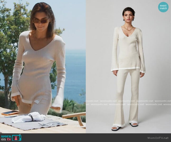 Bec + Bridge Elysiane Knit Top worn by Kendall Jenner on Keeping Up with the Kardashians