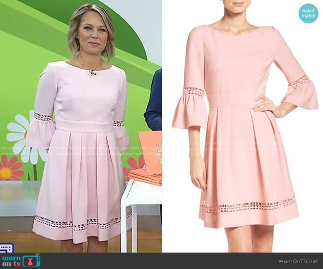 Eliza J Bell Sleeve Fit & Flare Dress worn by Dylan Dreyer on Today