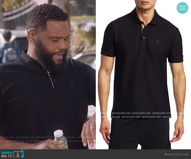 Burberry Eddie Core Polo worn by Andre Johnson (Anthony Anderson) on Black-ish