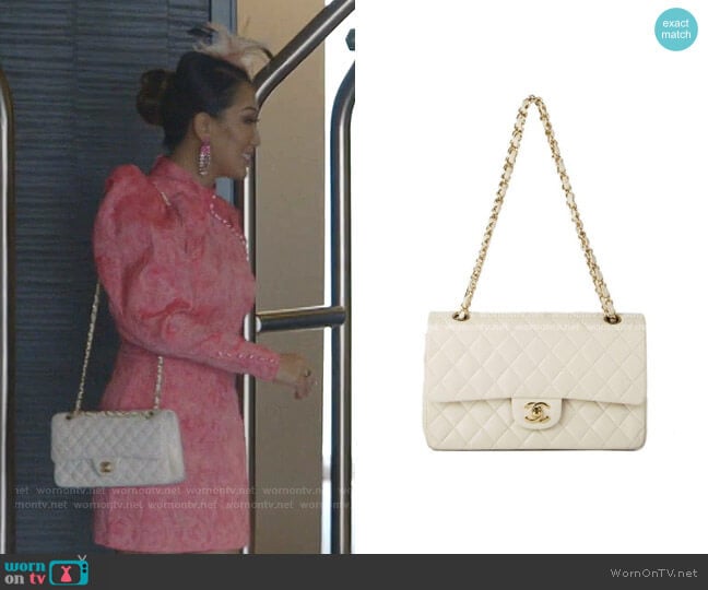 Chanel Quilted Leather Shoulder Bag worn by Tiffany Moon on The Real Housewives of Dallas