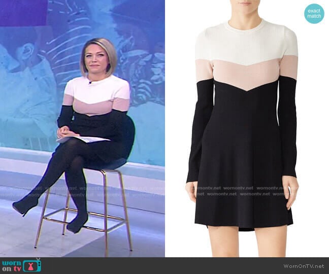 RED Valentino Colorblock Mini Dress worn by Dylan Dreyer on Today