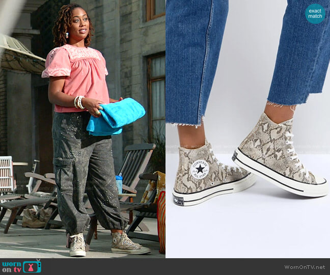 Converse Chuck Taylor All Star '70 High Top Sneakers worn by Malika Williams (Zuri Adele) on Good Trouble