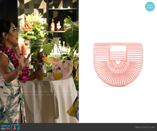 Cult Gaia Acrylic Ark Mini worn by Tiffany Moon on The Real Housewives of Dallas