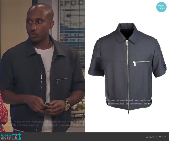 Dior Homme Cropped Zip Up Shirt worn by Gary Williams (Chris Redd) on Kenan