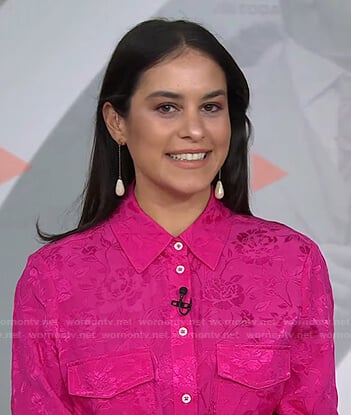 Donna’s pink floral shirt on Today
