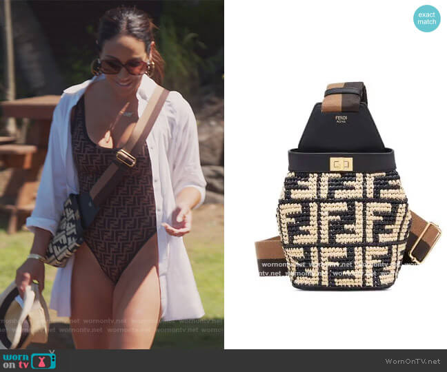 Fendi FF Guitar Bag worn by Melissa Gorga on The Real Housewives of New Jersey