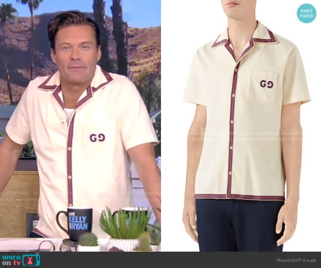 Gucci GG Embroidery Bowling Shirt