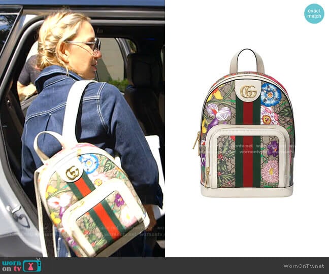 Gucci Ophidia GG Flora Small Backpack worn by Kary Brittingham on The Real Housewives of Dallas