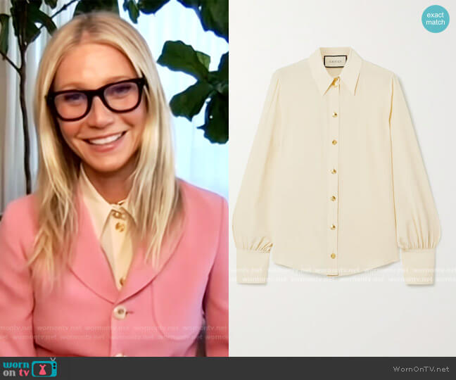 Gucci Organic Silk Crepe de Chine Shirt