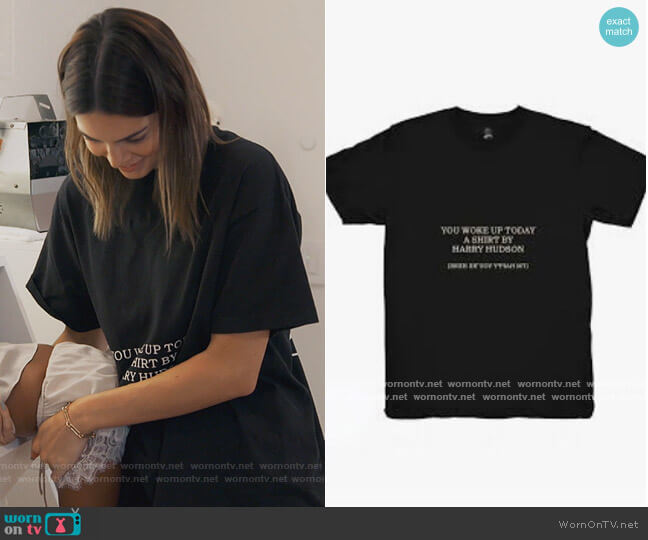 Harry Hudson Ywut Tee worn by Kendall Jenner on Keeping Up with the Kardashians