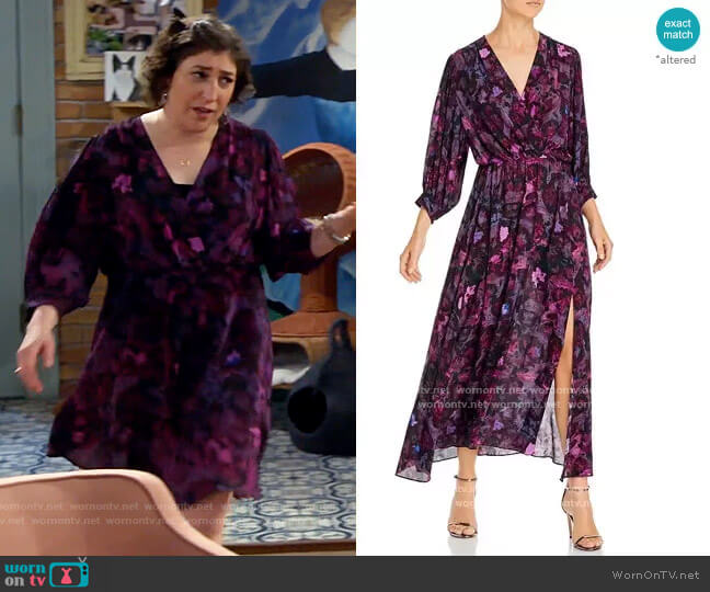 IRO Each Watercolor Dress worn by Kat Silver (Mayim Bialik) on Call Me Kat
