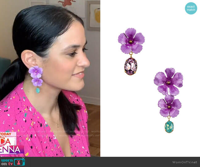Jennifer Behr Jacinta Earrings worn by Donna Farizan on Today