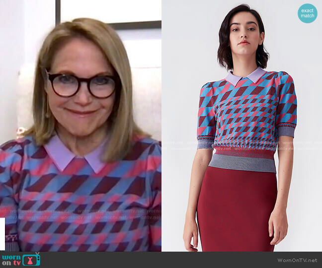 Diane von Furstenberg Jenny Collared Knit Pullover