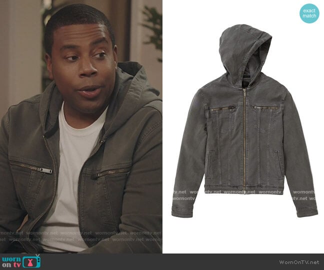 John Varvatos Hooded Jean Jacket worn by Kenan Williams (Kenan Thompson) on Kenan