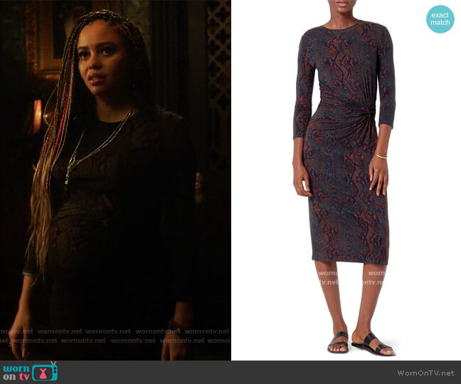 Joie Meika Dress worn by Toni Topaz (Vanessa Morgan) on Riverdale