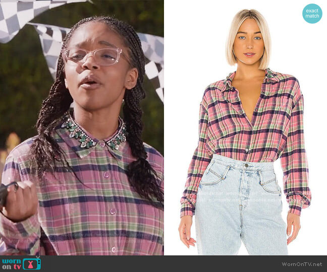 Le Superbe Courtneys Kurt Shirt worn by Diane Johnson (Marsai Martin) on Black-ish