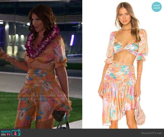 Majorelle Angeles Mini Skirt worn by Jennifer Davis Long on The Real Housewives of Dallas
