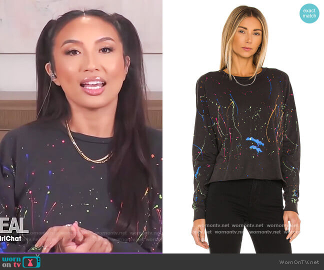 Michael Lauren Keegan Crop Tee worn by Jeannie Mai on The Real