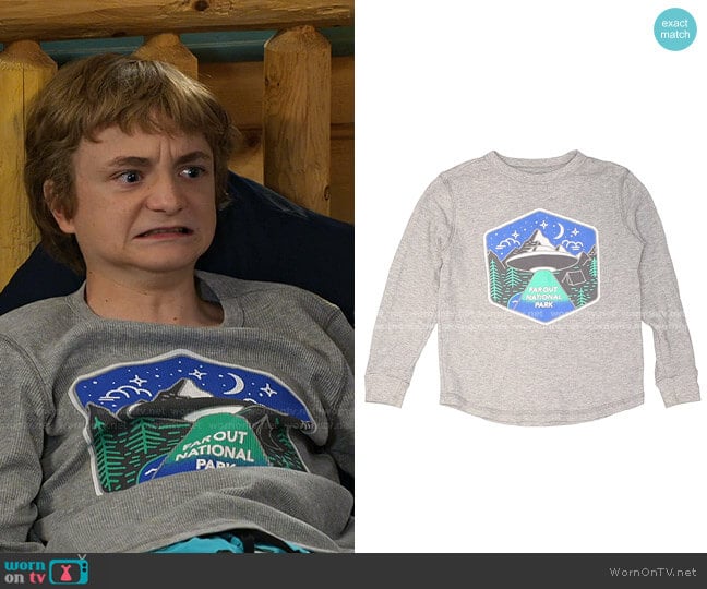 Old Navy Thermal Top worn by Finn Sawyer (Will Buie Jr) on Bunkd