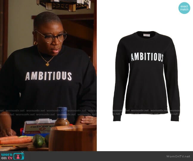 Phenomenal Ambitious Sweatshirt worn by Henrietta Wilson (Aisha Hinds) on 9-1-1