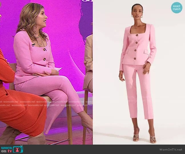 Veronica Beard Gamila Pant worn by Jenna Bush Hager on Today