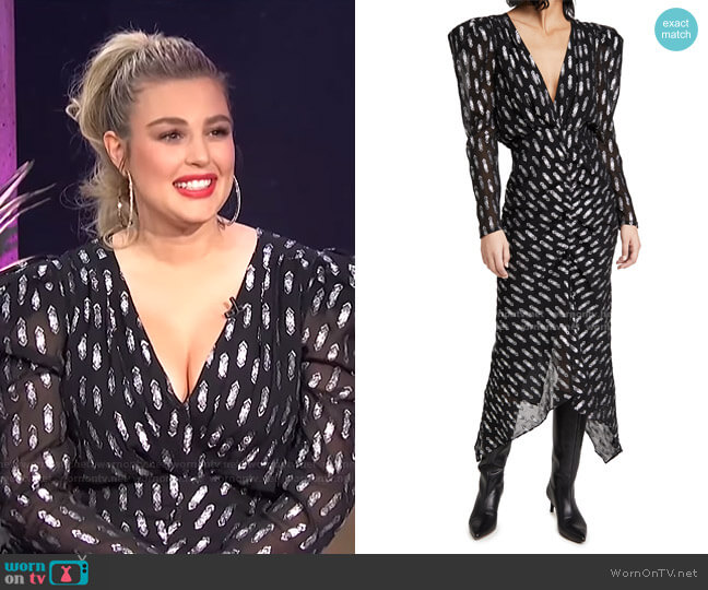 Ronny Kobo Astrid Dress worn by Carissa Loethen Culiner on E! News