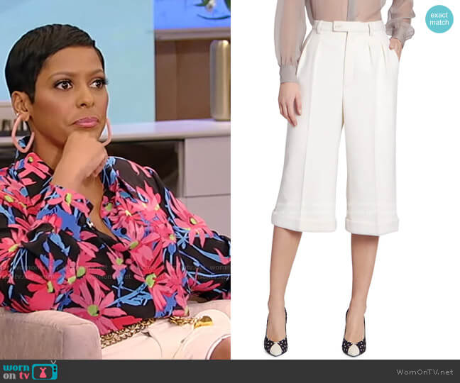 Saint Laurent Wool & Cashmere Bermuda Shorts worn by Tamron Hall on Tamron Hall Show