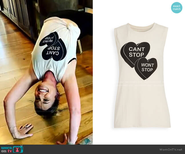 Spiritual Gangster Can't Stop Chakra Tank worn by Savannah Guthrie on Today