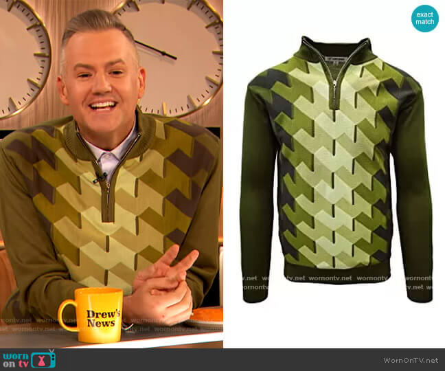 Stacy Adams Ombre Geometric Front Design Sweater