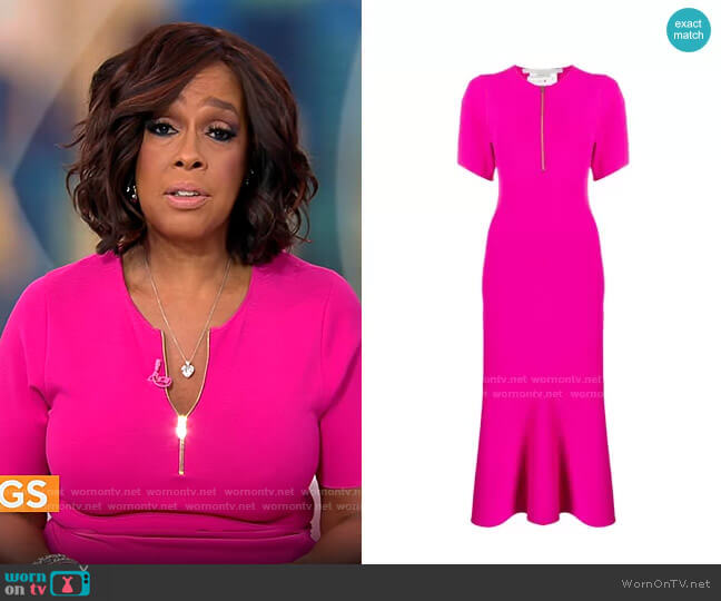 Stella McCartney Compact Knit Dress worn by Gayle King on CBS Mornings