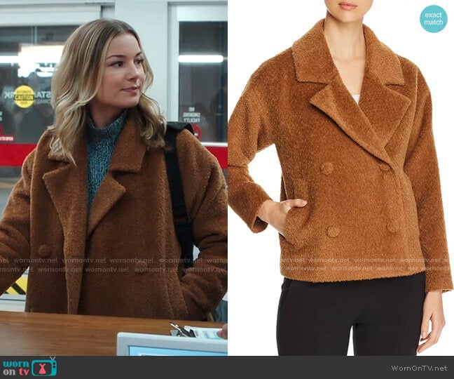 Eileen Fisher Textured Double-Breasted Jacket worn by Nicolette Nevin (Emily VanCamp) on The Resident