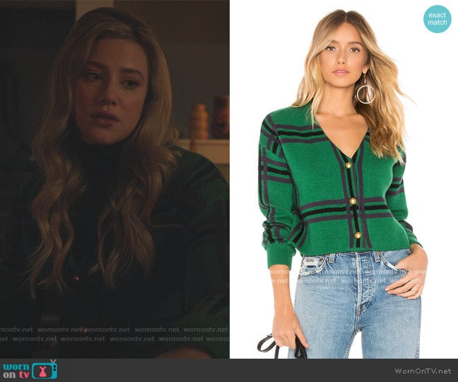 Tularosa Bellair Cardi worn by Betty Cooper (Lili Reinhart) on Riverdale