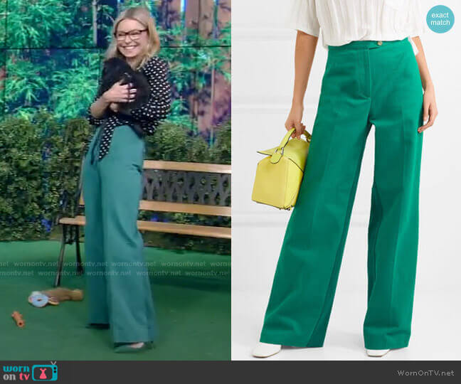 Acne Studios Tyrah Pants worn by Kelly Ripa on Live with Kelly and Mark