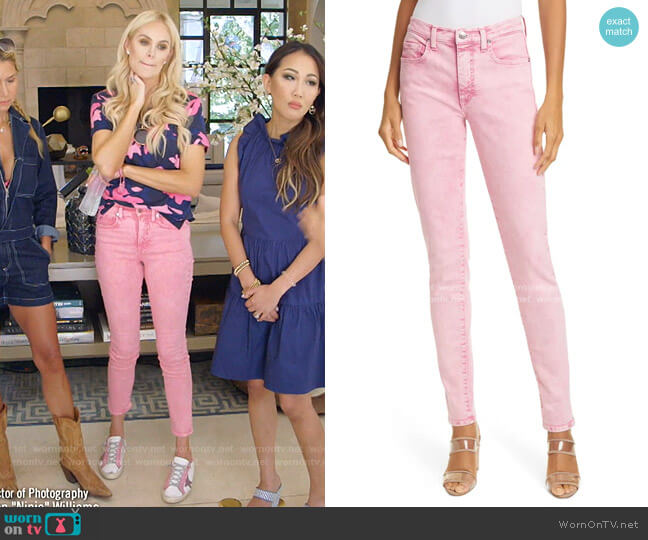 Veronica Beard Kate High Waist Ankle Skinny Jeans worn by Kameron Westcott on The Real Housewives of Dallas
