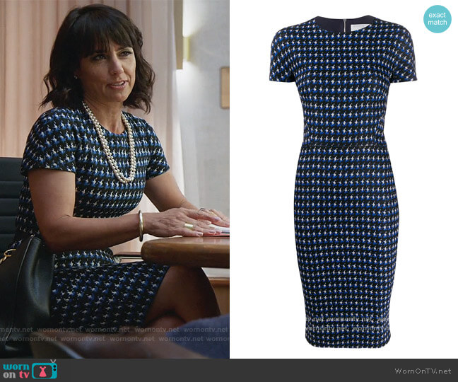 WornOnTV: Kathleen's blue tweed dress on Good Trouble | Constance